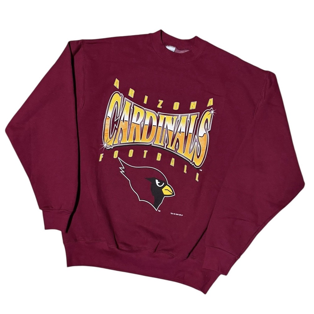 Vintage 1994 Arizona Cardinals Sweatshirt Men's XL Red Salem Sportswear USA Made